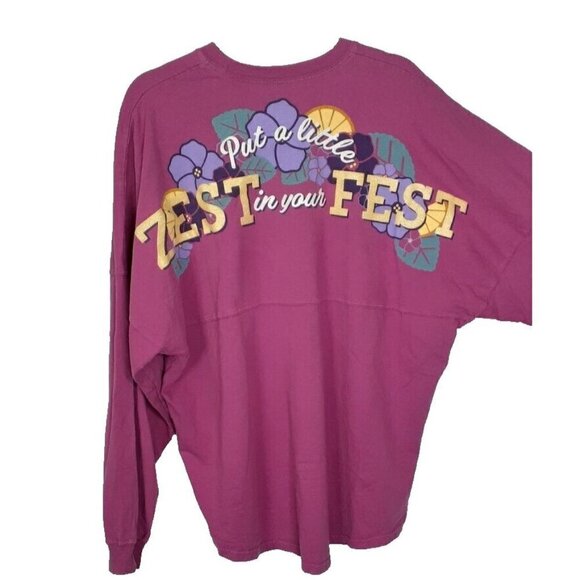 Disney Parks Spirit Jersey 2019 Epcot Flower & Garden Zest In Your Fest Large - Picture 1 of 8